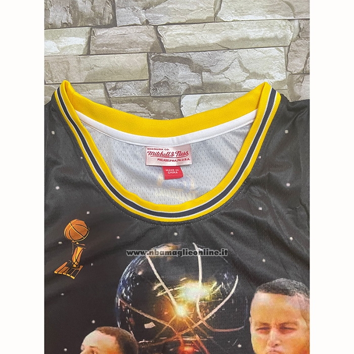 Maglia Golden State Warriors Stephen Curry #30 Mitchell & Ness MVP Nero